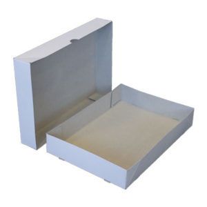 Doos 305x210x50mm M A4 glad bodem+dekselwit