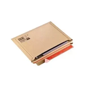 Verzendenvelop enkele golf met plakstrip karton bruin B4 360x250x50mm