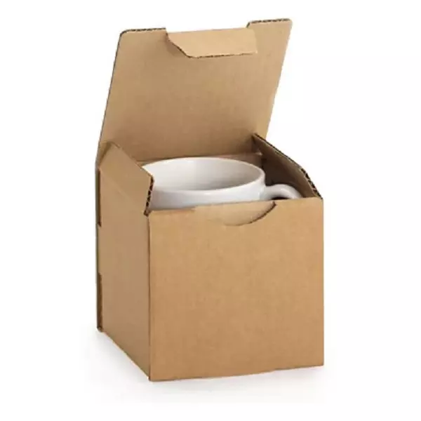 Postdoos enkele golf A6 bruin 160x120x110mm