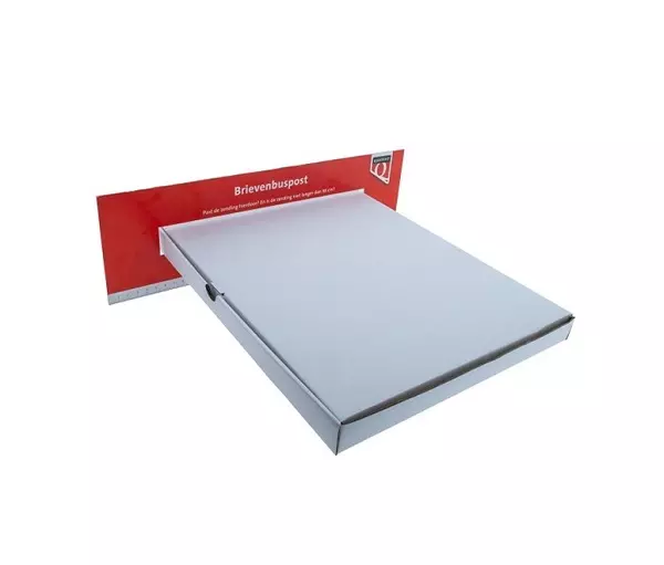 Brievenbusdoos A4+ Wit Enkelgolf 350x250x25mm