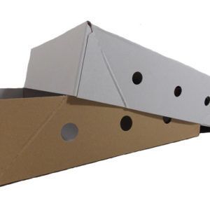Doos 390x290x90mm M bodem+deksel Vleesdozen met gaten