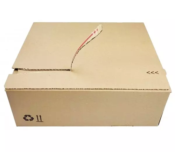 Autolockdoos enkele golf bruin B-golf model D 220x190x120mm