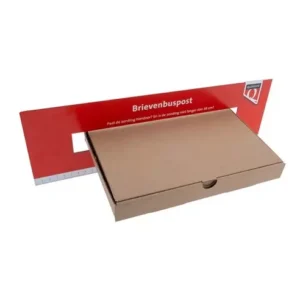 Brievenbusdoos A5 Bruin Enkelgolf 225x150x25mm