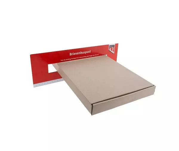 Brievenbusdoos A4 Bruin Enkelgolf 310x220x28mm