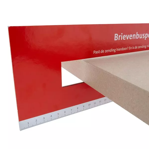 Brievenbusdoos A4 Bruin Enkelgolf 310x220x28mm - Afbeelding 2