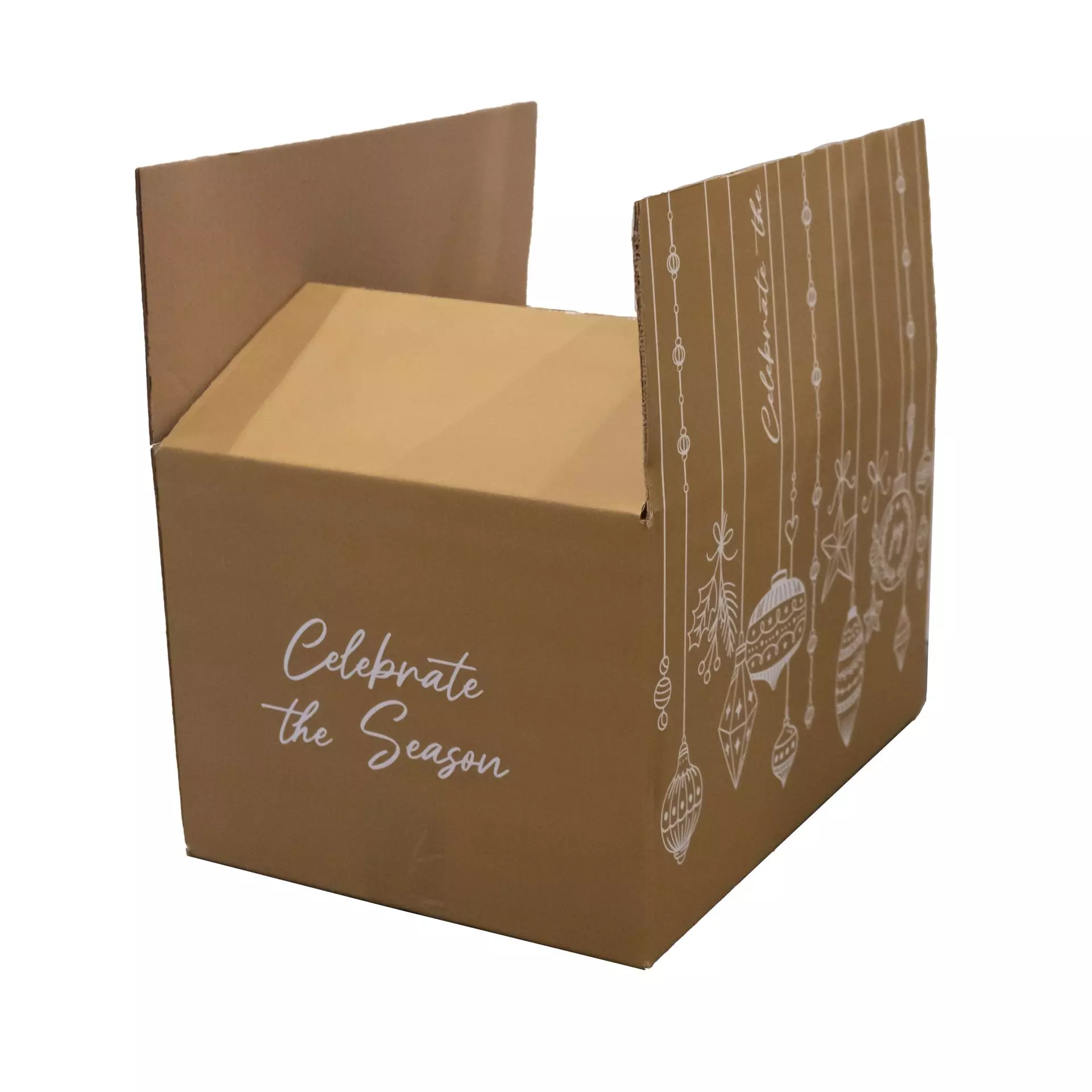Kerstdoos met handgreep celebrate the season 490x390x200mm
